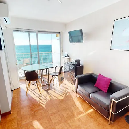 Le Chateau St Louis - Giotto - Studio Climatise Avec Agreable Terrasse Directement Face A La Mer Mae-5584 * Menton